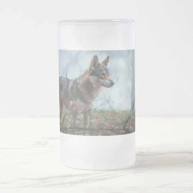 Taza De Cristal Esmerilado Wolfdog (Centro)