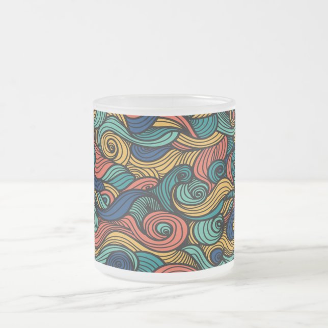 Taza De Cristal Esmerilado Wool Topped paisley (Centro)