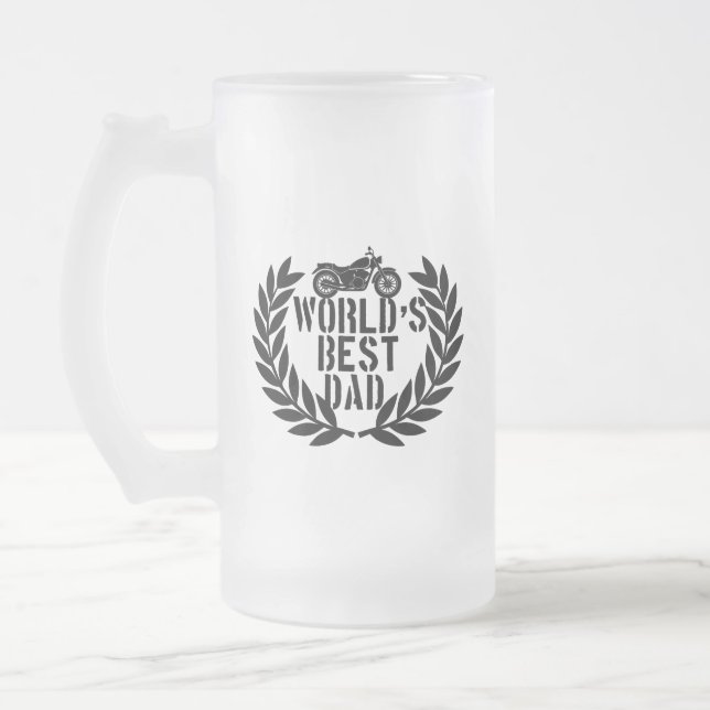 Taza De Cristal Esmerilado World's Best Dad  (Izquierda)