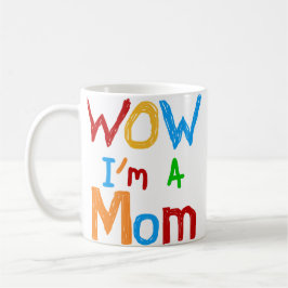 Taza De Cristal Esmerilado WOW, soy una madre camiseta y GIfts