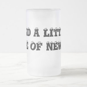 TAZA DE CRISTAL ESMERILADO ¡Y UN POCO DE OJO DE NOTICIA!