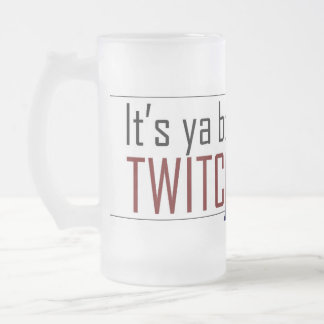 Taza De Cristal Esmerilado Ya Boi Beer Mug