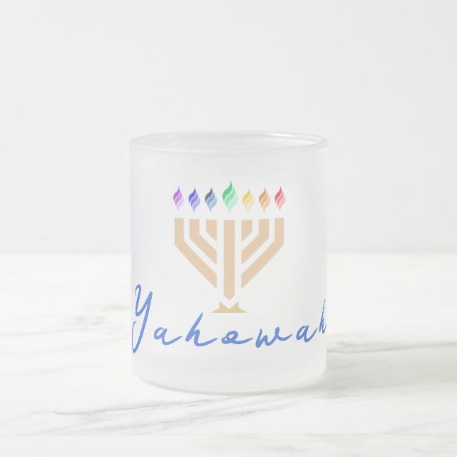 Taza De Cristal Esmerilado Yada Yahowah Merch; Café congelado (Centro)