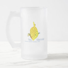 Taza De Cristal Esmerilado Yellow Box Fiah