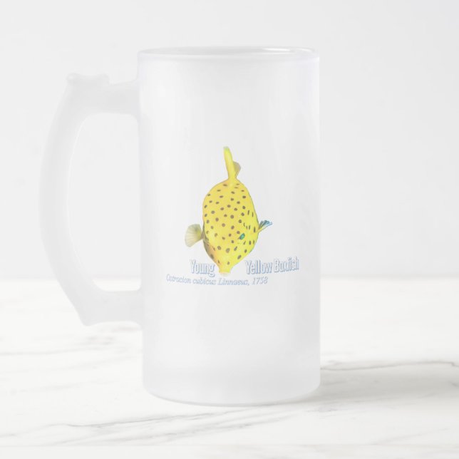Taza De Cristal Esmerilado Yellow Box Fiah (Izquierda)