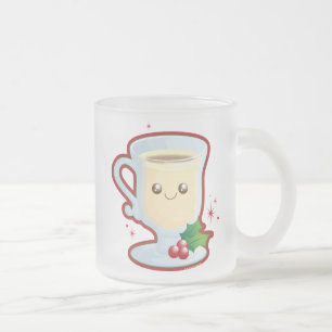 Taza De Cristal Esmerilado Yema linda