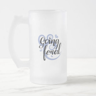 Taza De Cristal Esmerilado Yendo salvaje