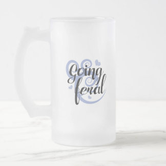 Taza De Cristal Esmerilado Yendo salvaje