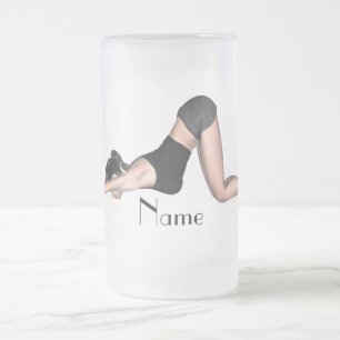 Taza De Cristal Esmerilado Yoga Poses Thunder_Cove