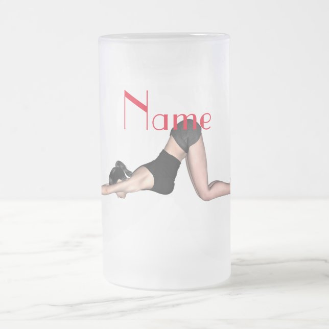 Taza De Cristal Esmerilado Yoga Poses Thunder_Cove (Centro)