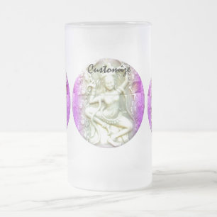 Taza De Cristal Esmerilado yogini morado
