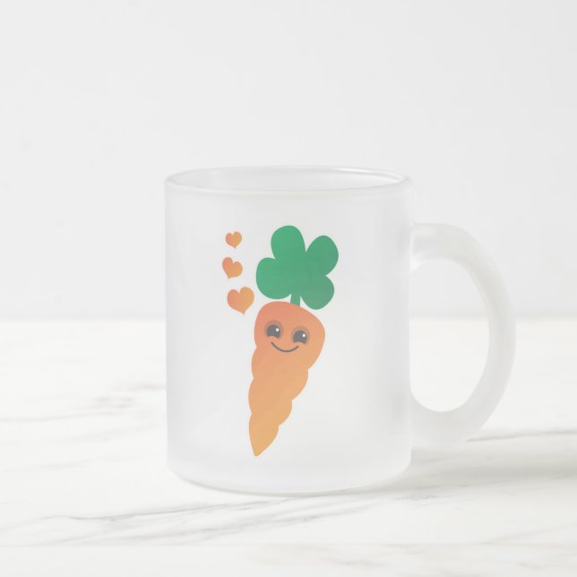 Taza De Cristal Esmerilado Zanahoria (Derecha)