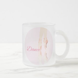 Taza De Cristal Esmerilado Zapatillas de ballet de baile