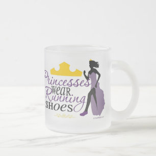 Taza De Cristal Esmerilado Zapatillas deportivas de princesas Wear