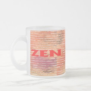 Taza De Cristal Esmerilado Zen red caña rana