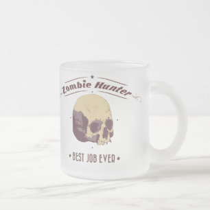 Taza De Cristal Esmerilado Zombie Hunter Mug
