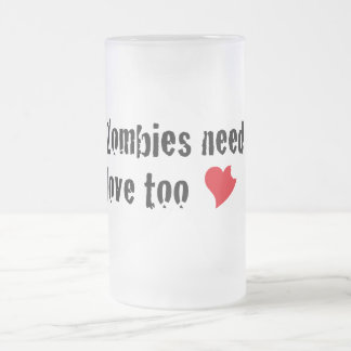 Taza De Cristal Esmerilado Zombie Love Stein