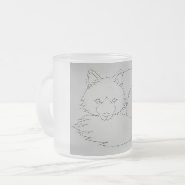 Taza De Cristal Esmerilado Zorro Frosted Mug (Anverso izquierdo)