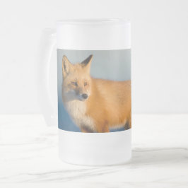 Taza De Cristal Esmerilado Zorro marrón