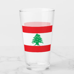 Taza de cristal patriótica con la bandera de