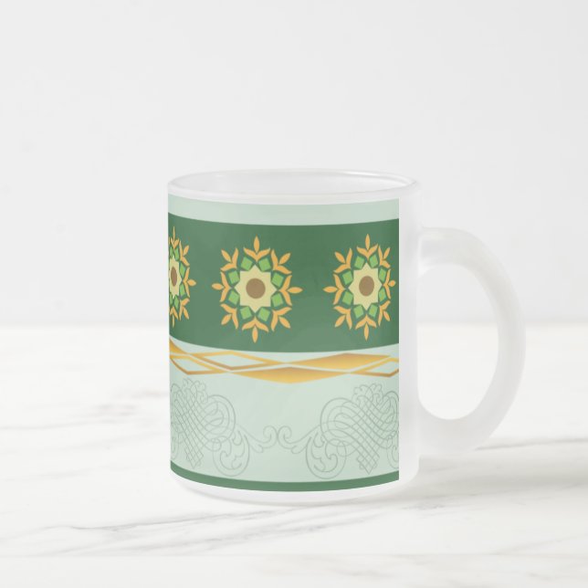 Taza de cristal - verde 05 (Derecha)