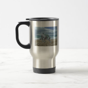Taza de cuernos del viaje del acero inoxidable del