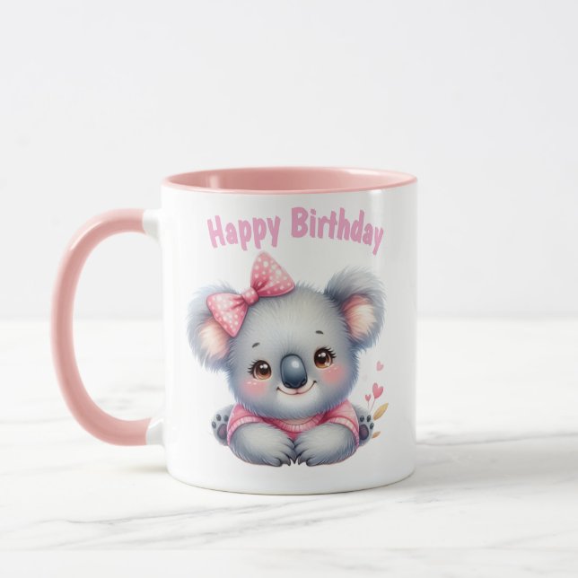 Taza de Cumpleaños con Koala  (Izquierda)