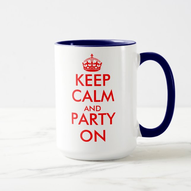 Taza de cumpleaños con tema keep calm (Derecha)