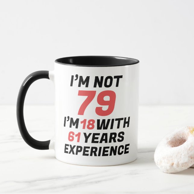 Taza de cumpleaños divertida y personalizada para  (Con donut)