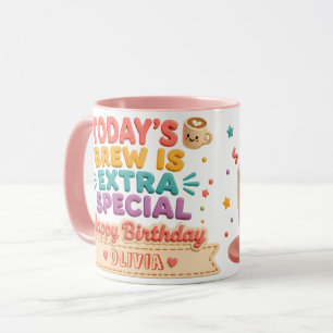 Taza de cumpleaños personalizada