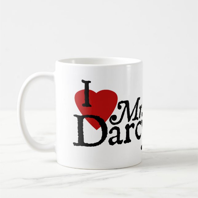 Taza de Darcy del corazón de Jane Austen (Izquierda)