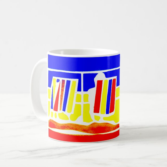 Taza de Deckchairs de la playa (Anverso izquierdo)