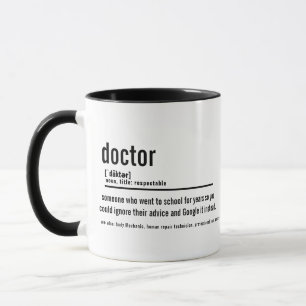 Taza de definición de médico divertida - Taza de c