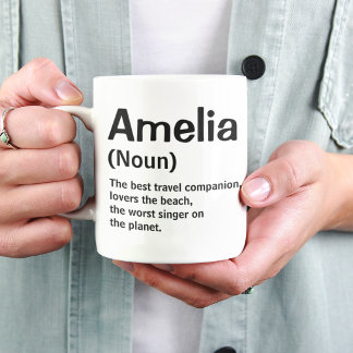 Taza de Definición de Nombre Personalizado Diccion