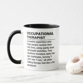 Taza de definición de terapeuta ocupacional regalo