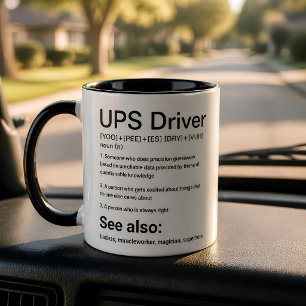 Taza de definición divertida para el conductor de 