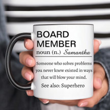 Taza de definición personalizada para miembro de l