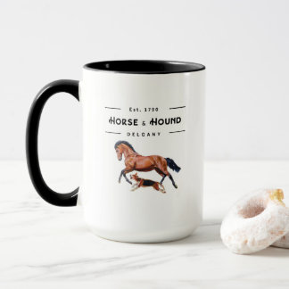 Taza de Delgany del caballo y del perro