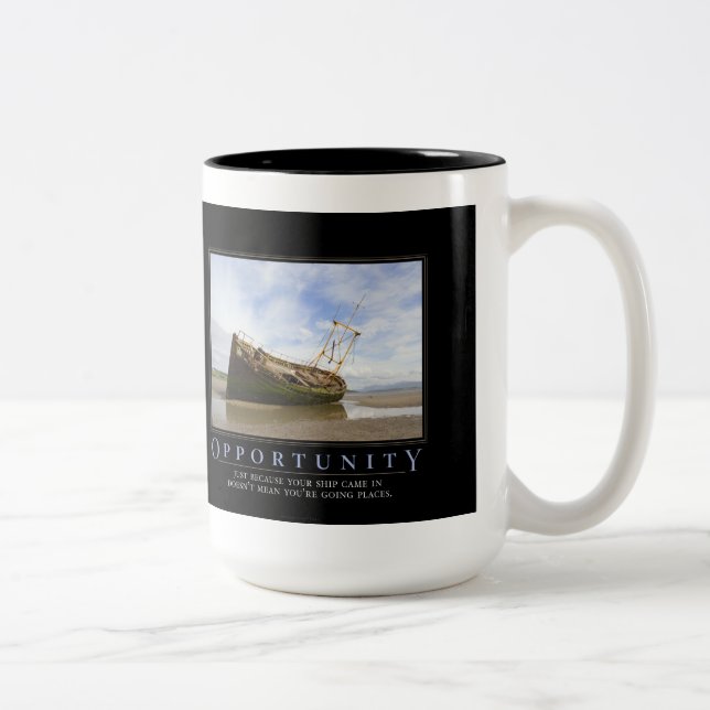 Taza de Demotivational de la colaboración (Derecha)