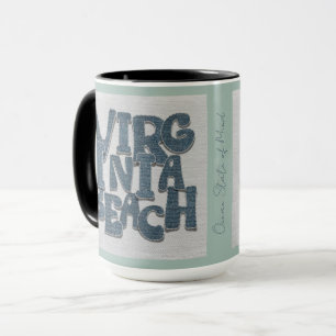 Taza de denim costera de Virginia Beach