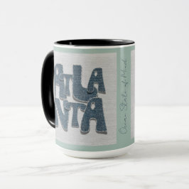 Taza de denim de Atlanta Georgia