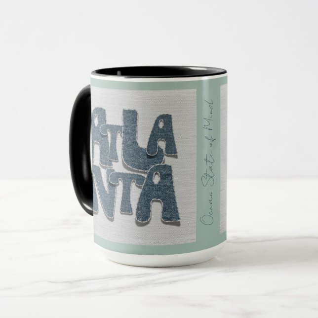 Taza de denim de Atlanta Georgia  (Anverso izquierdo)