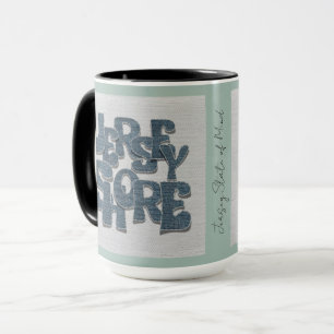Taza de denim de la costa de Nueva Jersey 