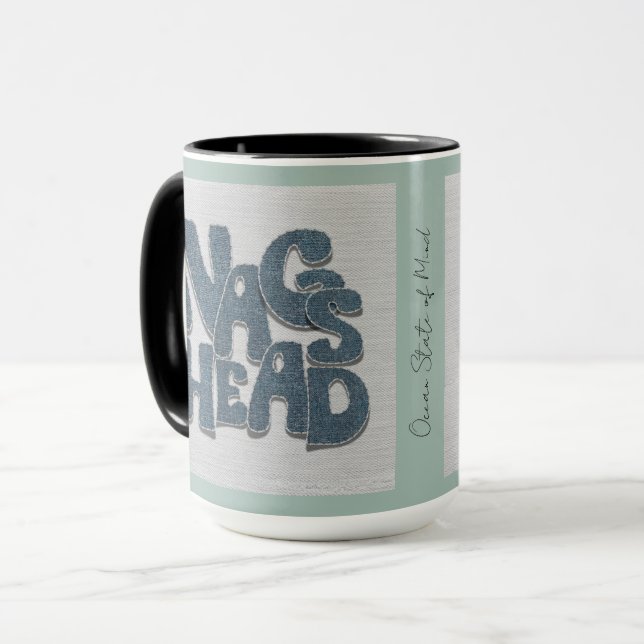 Taza de denim Nags Head | Outer Banks Carolina del (Anverso izquierdo)