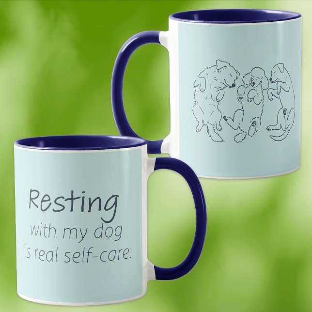 Taza de descanso con mi perro cuidado personal azu (Subido por el creador)