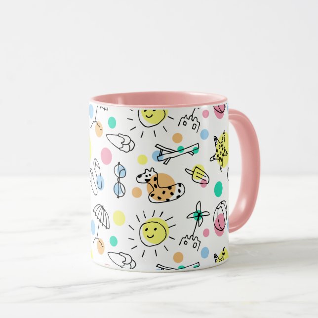 Taza de día de playa caprichosa (Anverso derecho)