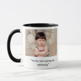 Taza de dichos divertidos para niños de dos caras