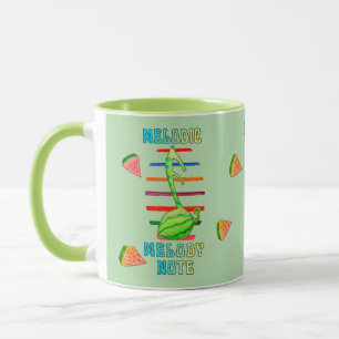 TAZA DE DISEÑO FUSION DE MUSICA SANDIA