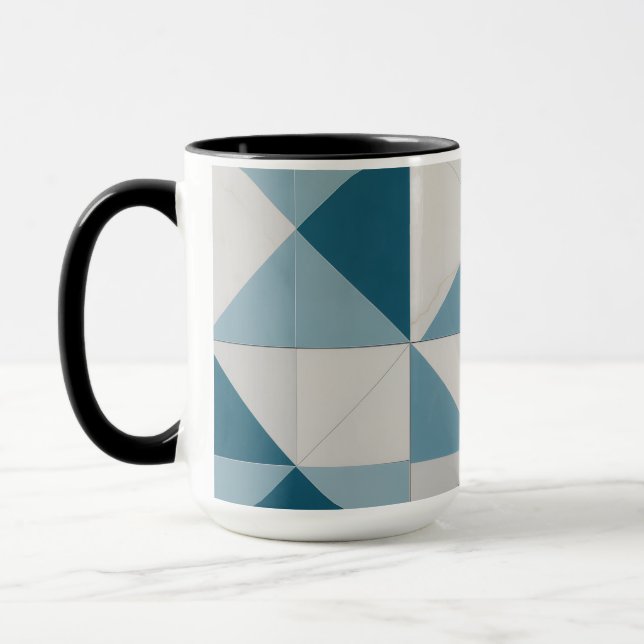 Taza de diseño geométrico (Izquierda)