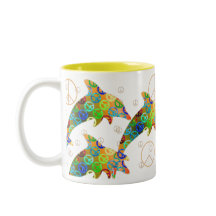 Taza de domingo de la paz del delfín